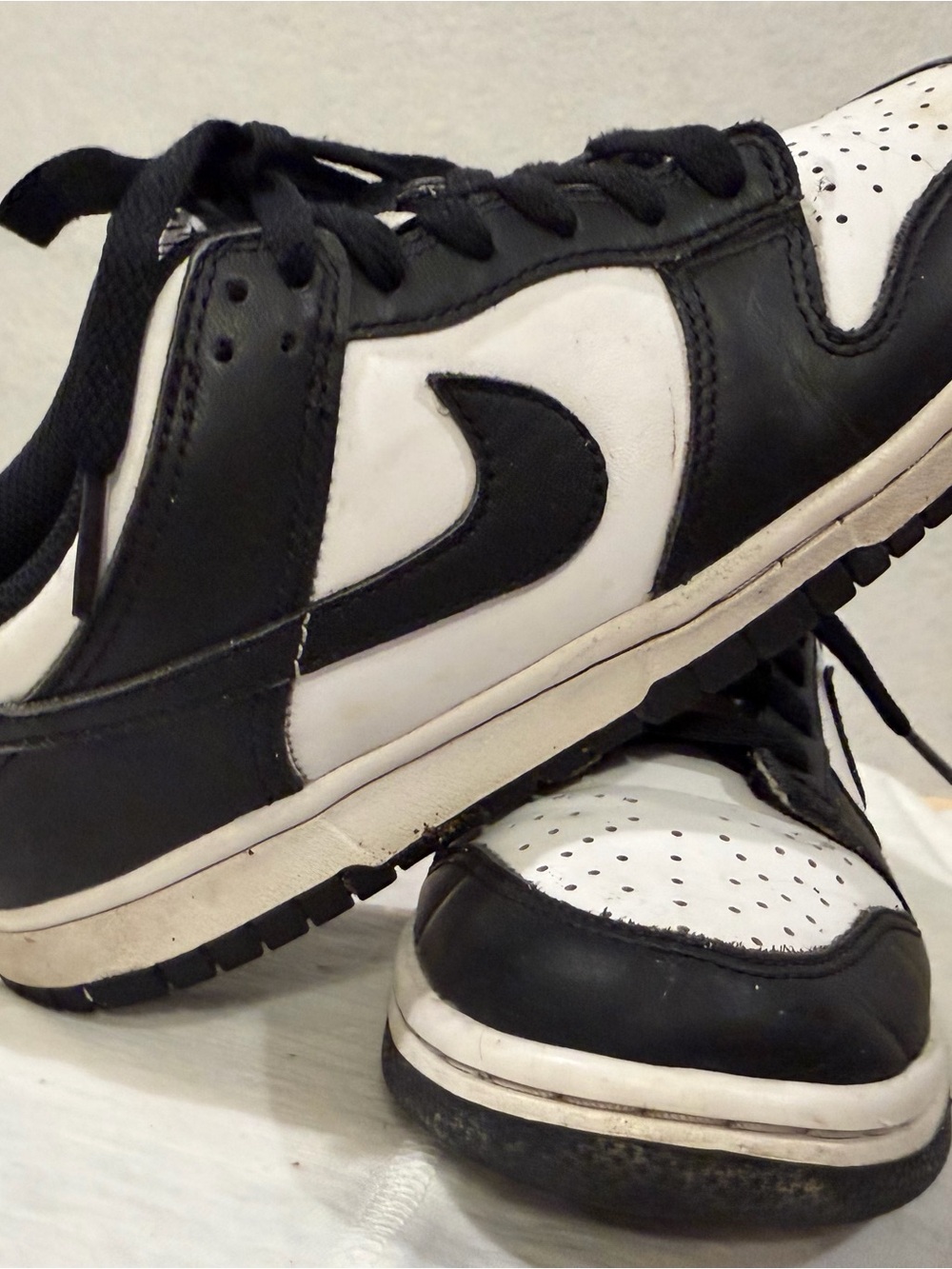 Nike Dunk Low Panda Youth Black & White Retro Sneakers CW1590-100